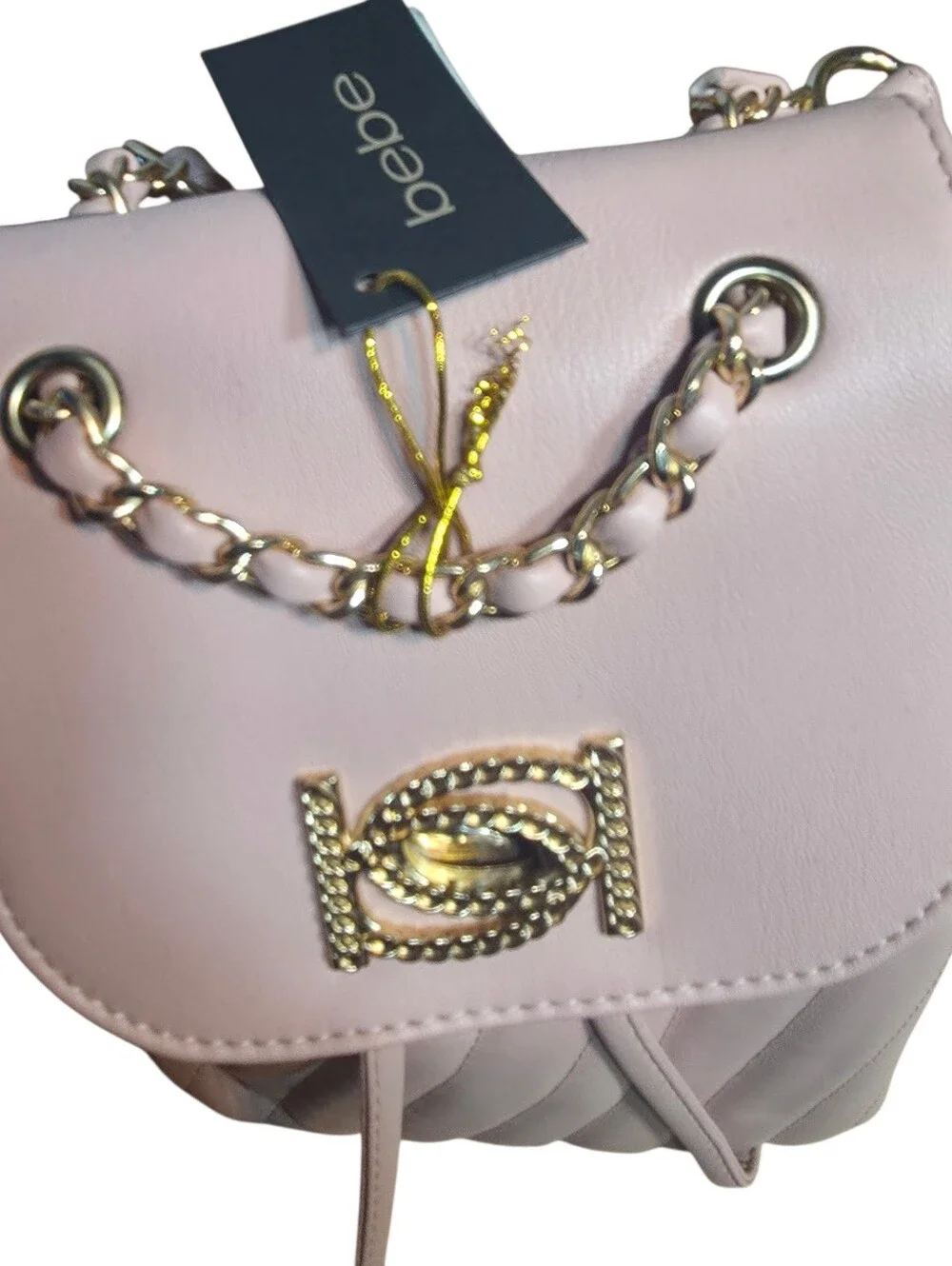 Bebe Bag Backpack Handbag Mini NWT Blush Pink